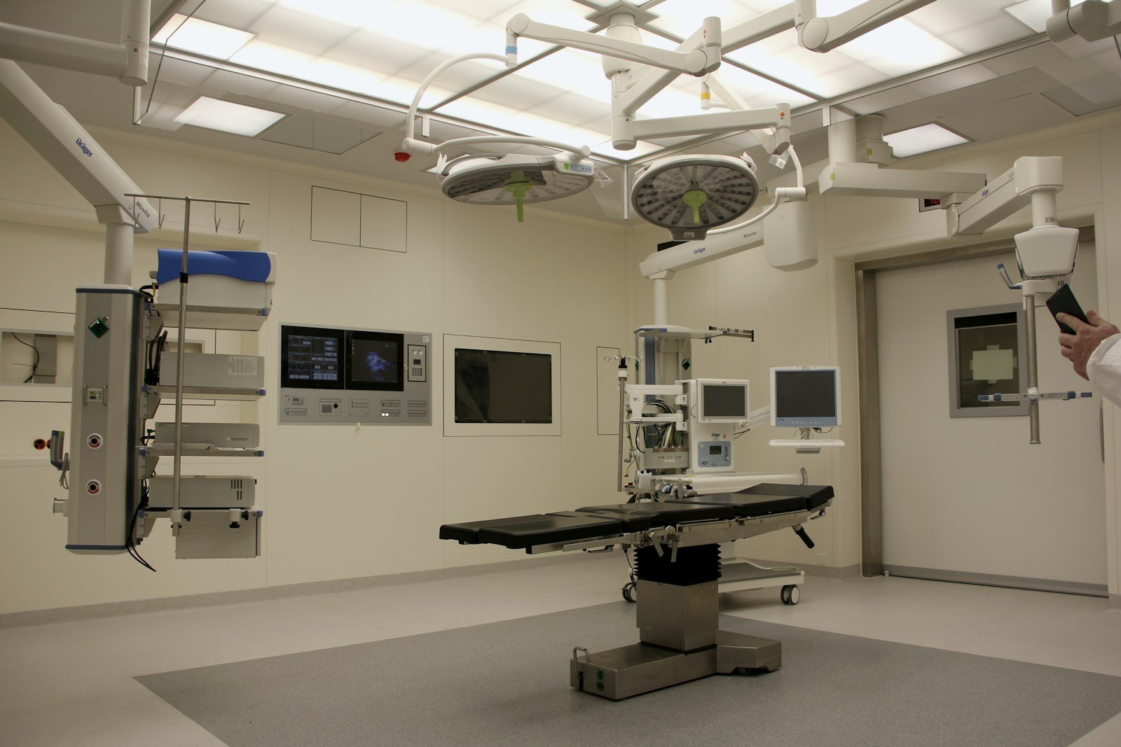 Modern operating theatre with surgical equipment